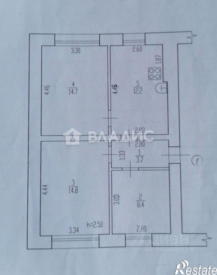 3-комн квартира ул Гагарина, 5,  д. 5