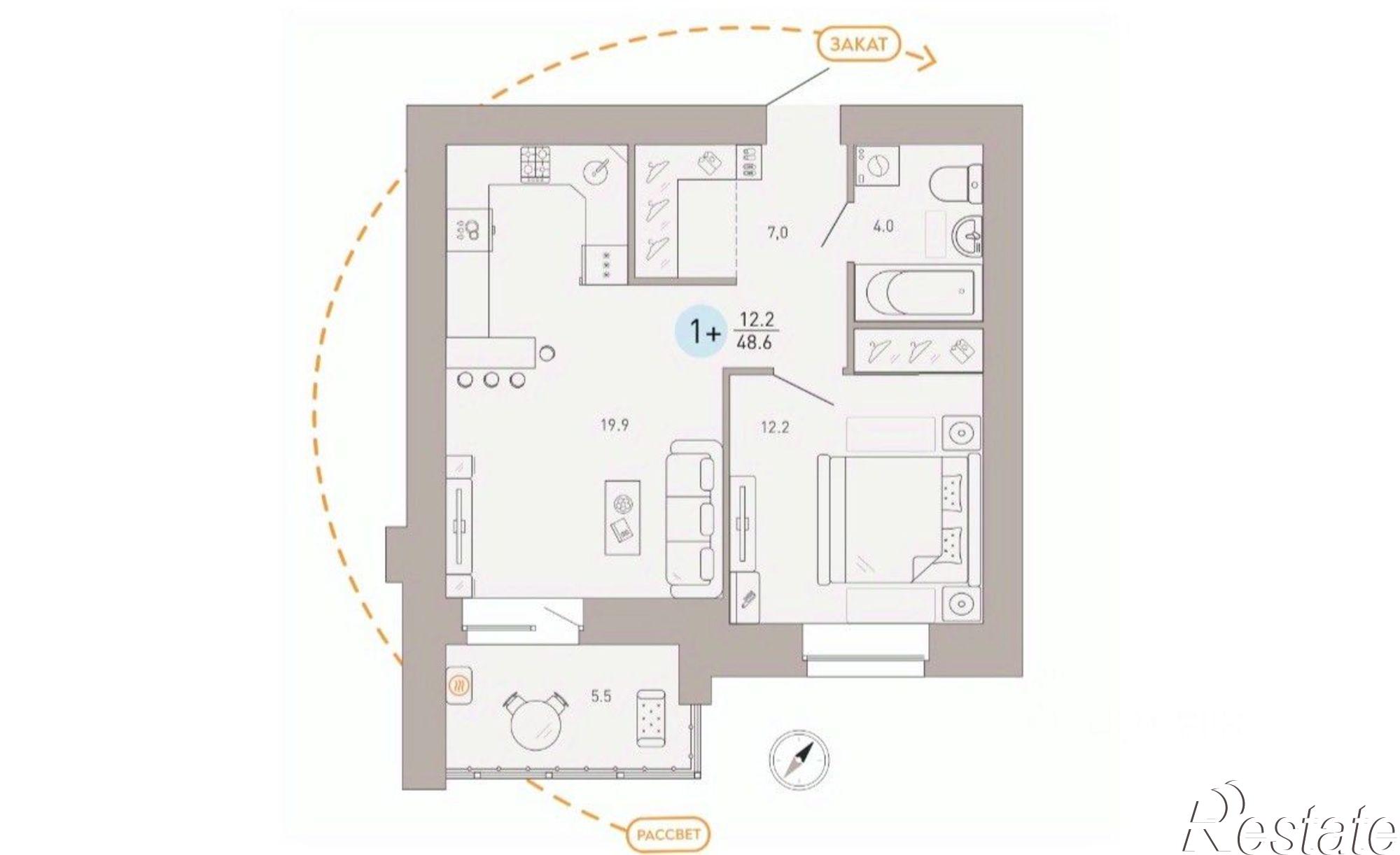 Купить квартиру за 5 400 000 рублей на Брянск городской округ, Брянск