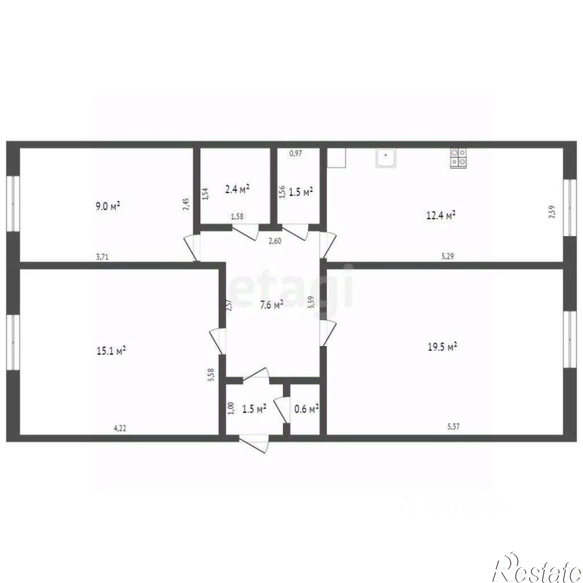 Купить квартиру за 600 000 рублей на Навлинский район, село Ревны