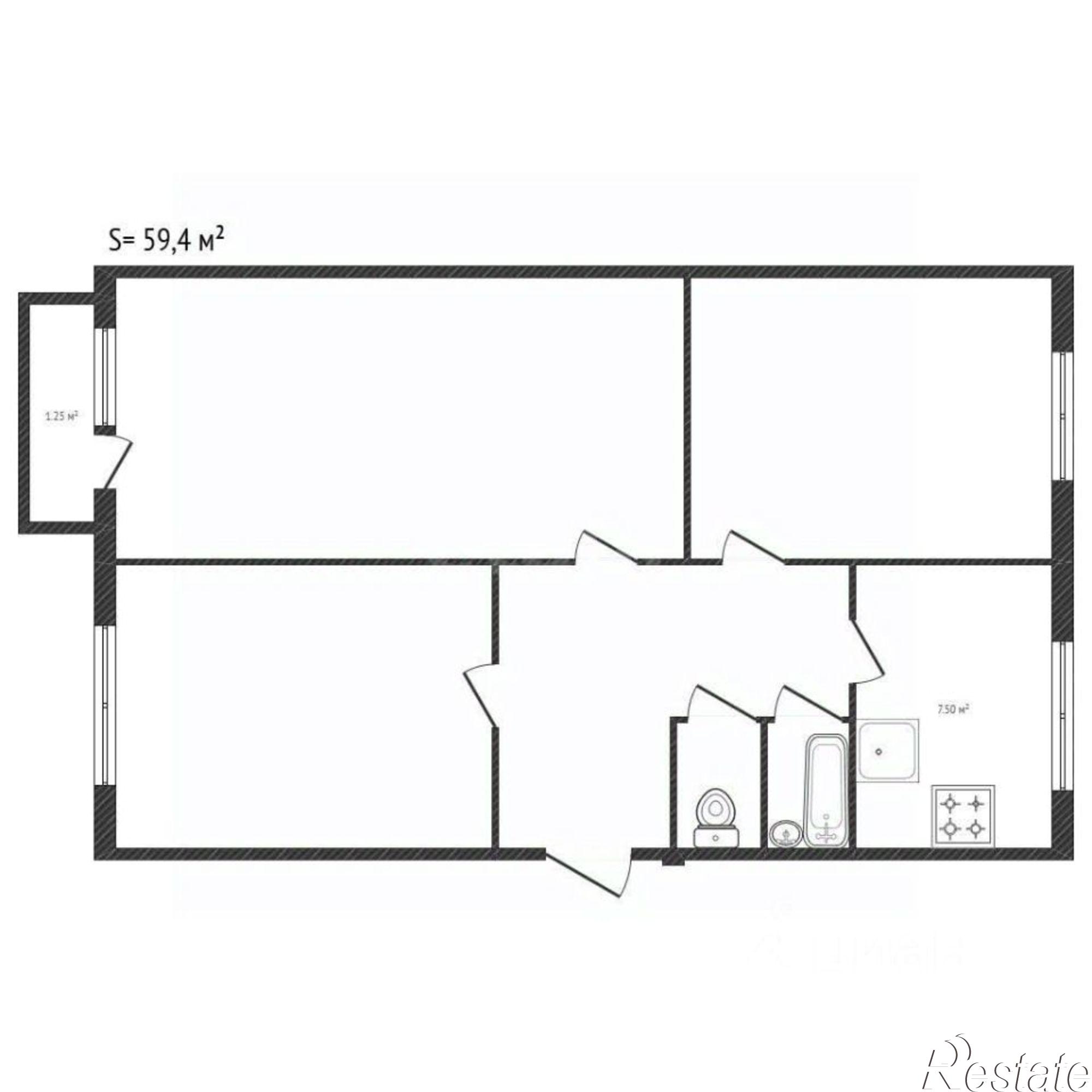 Купить квартиру за 1 700 000 рублей на городской округ Клинцы