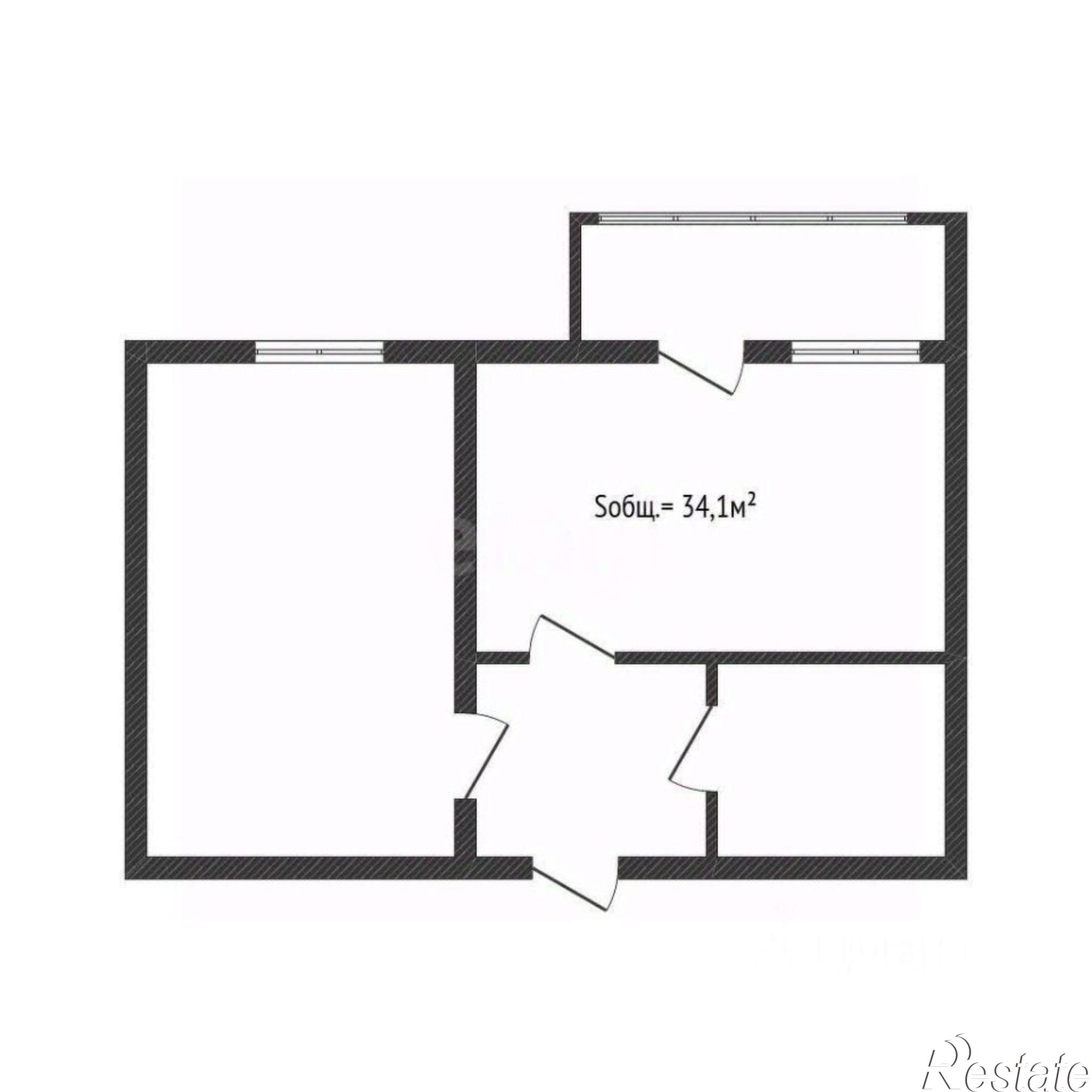 Купить квартиру за 3 170 000 рублей на Брянский район