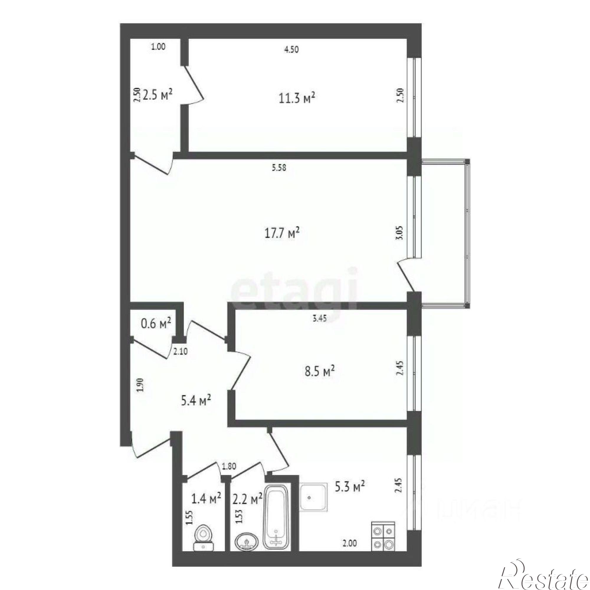 Купить квартиру за 2 500 000 рублей на улица Рябка, 129