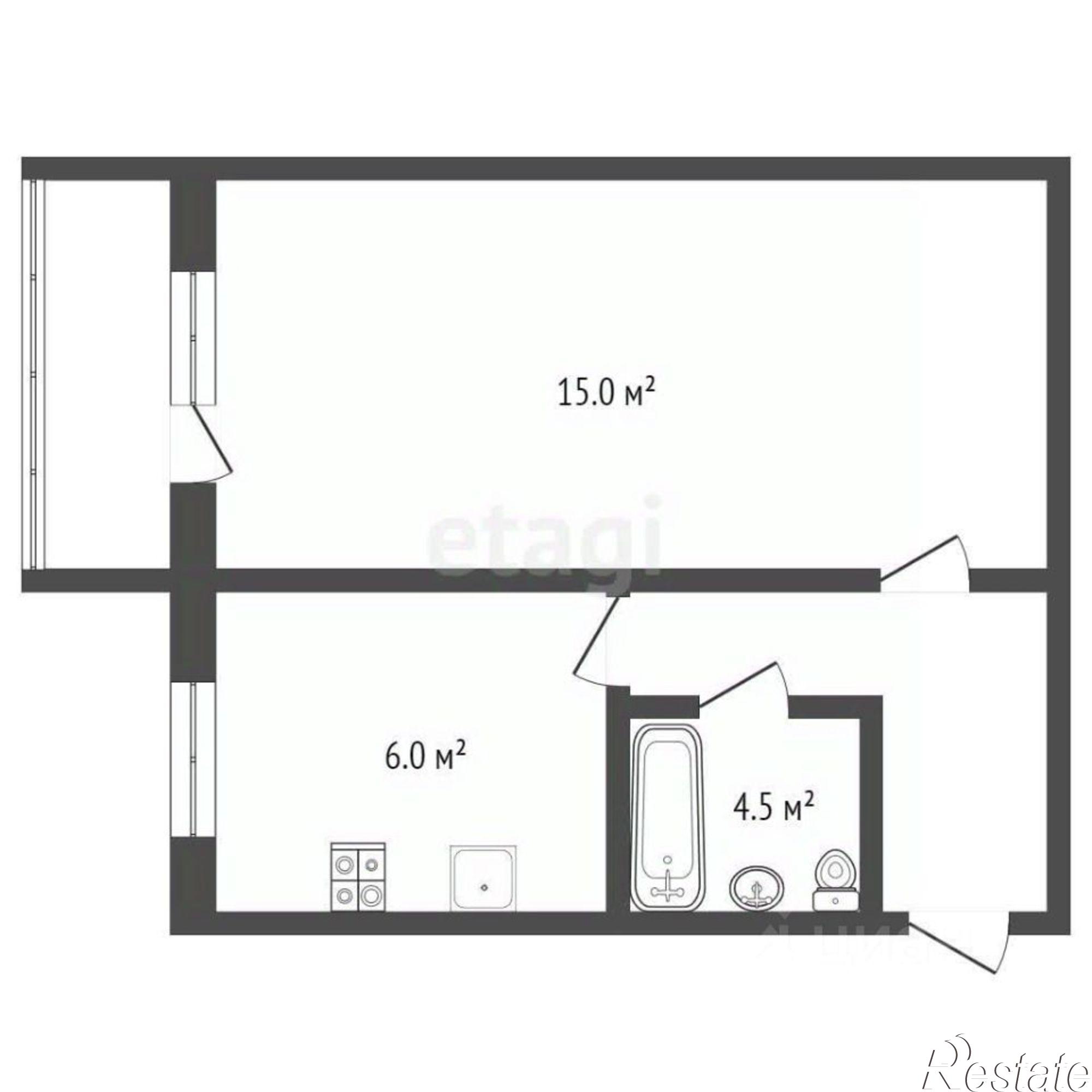 Купить квартиру за 1 650 000 рублей на городской округ Брянск
