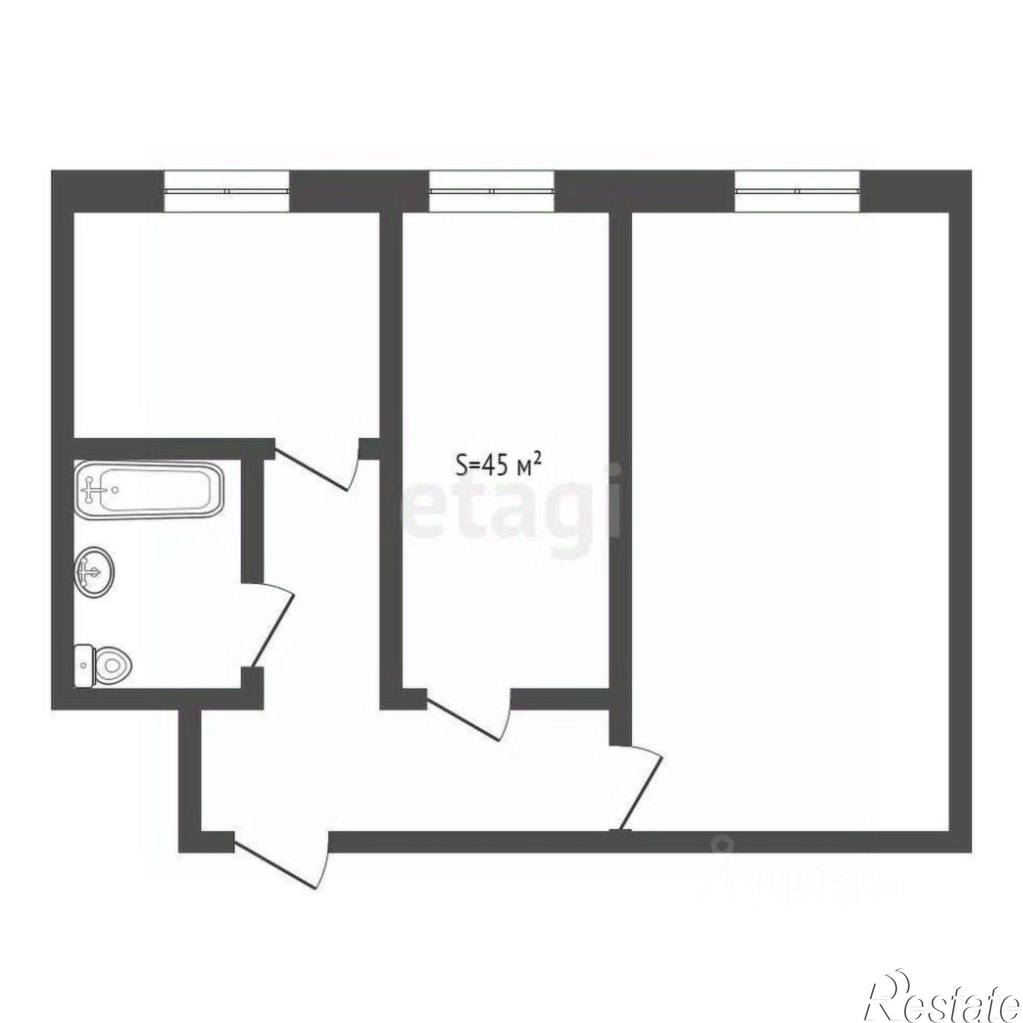 Купить квартиру за 2 130 000 рублей на Дятьковский район, Дятьково