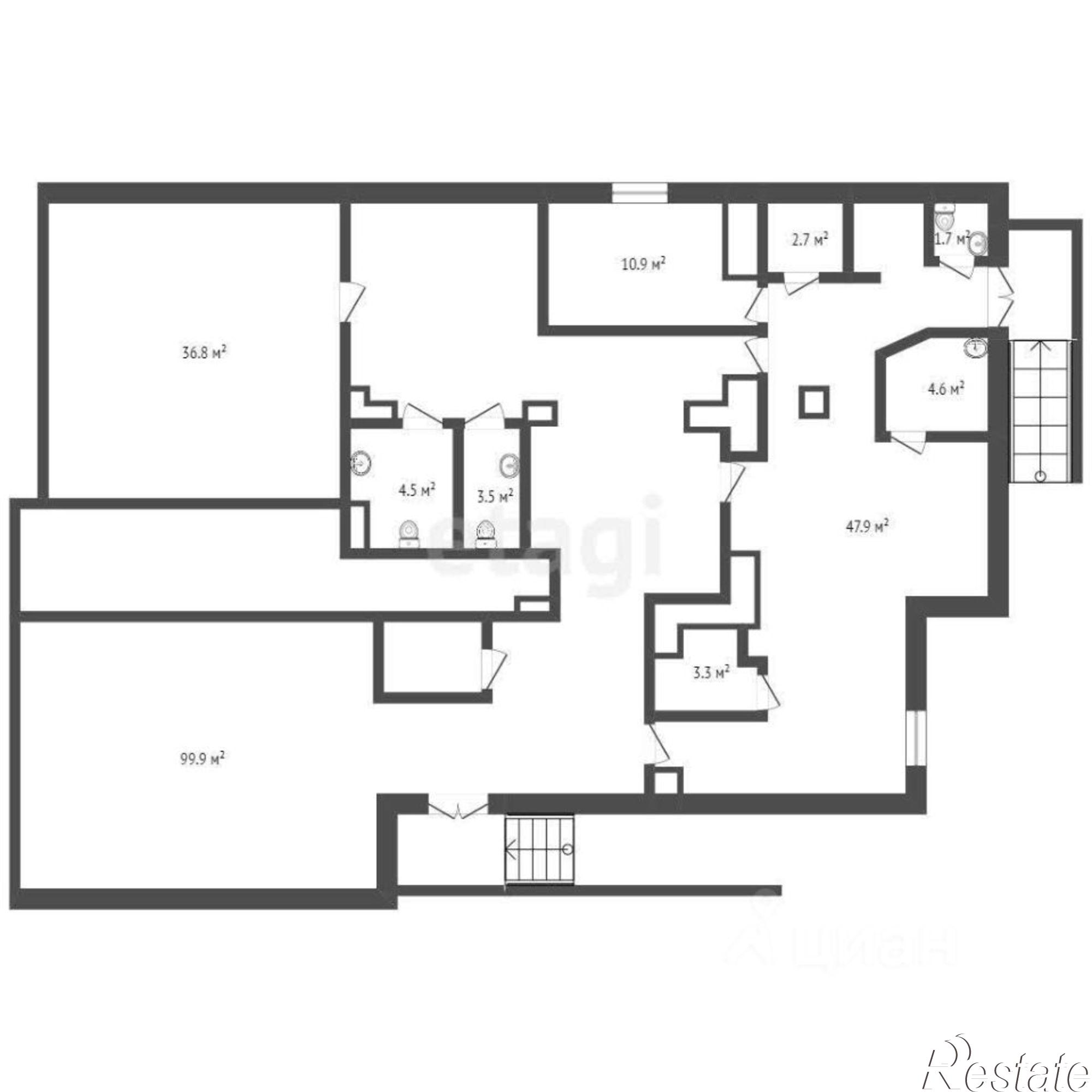 Купить офис, помещение под офис за 11 165 300 рублей на городской округ Брянск