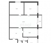 4-комн, 57кв м, этаж 3/5 