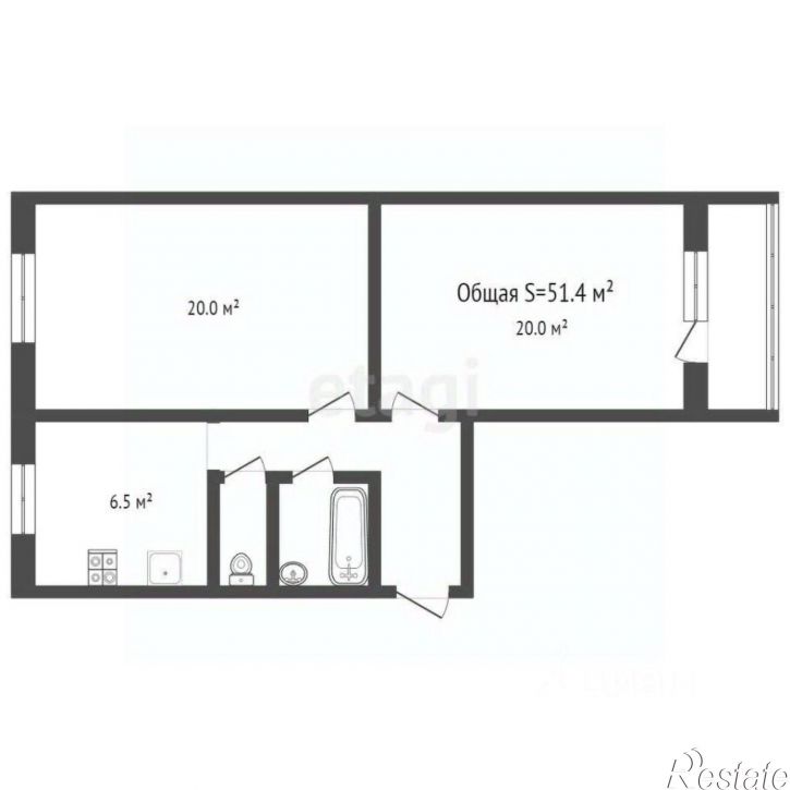 2-комн квартира Дятьковский район