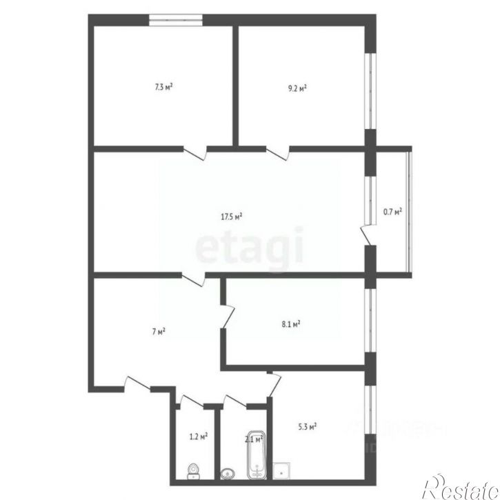 4-комн квартира