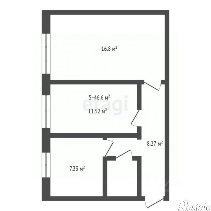 2-комн квартира Севский район, Севск