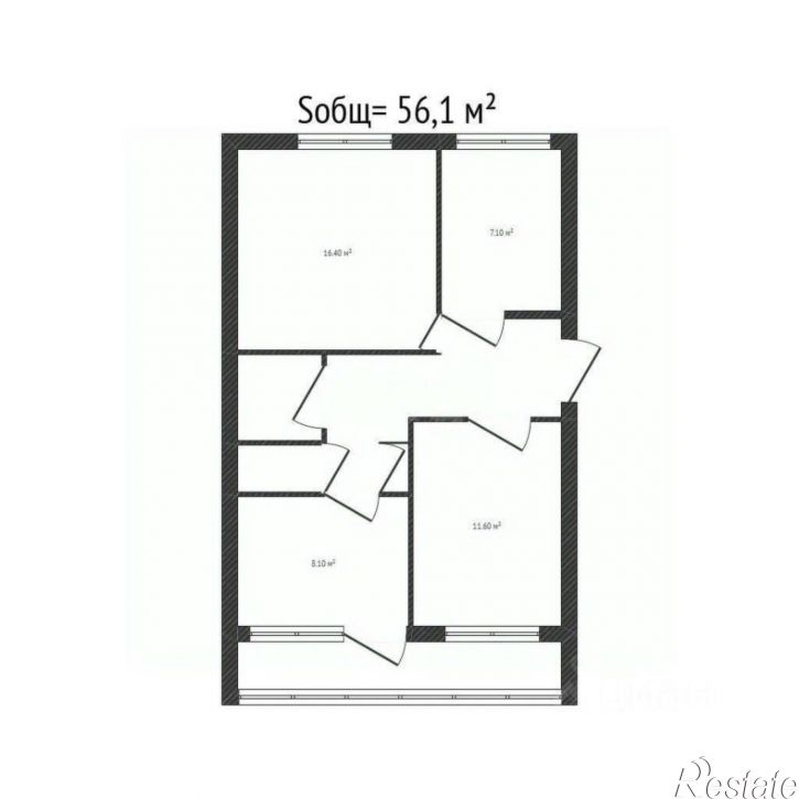 3-комн квартира городской округ Клинцы