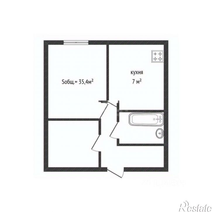 1-комн квартира Брянский район