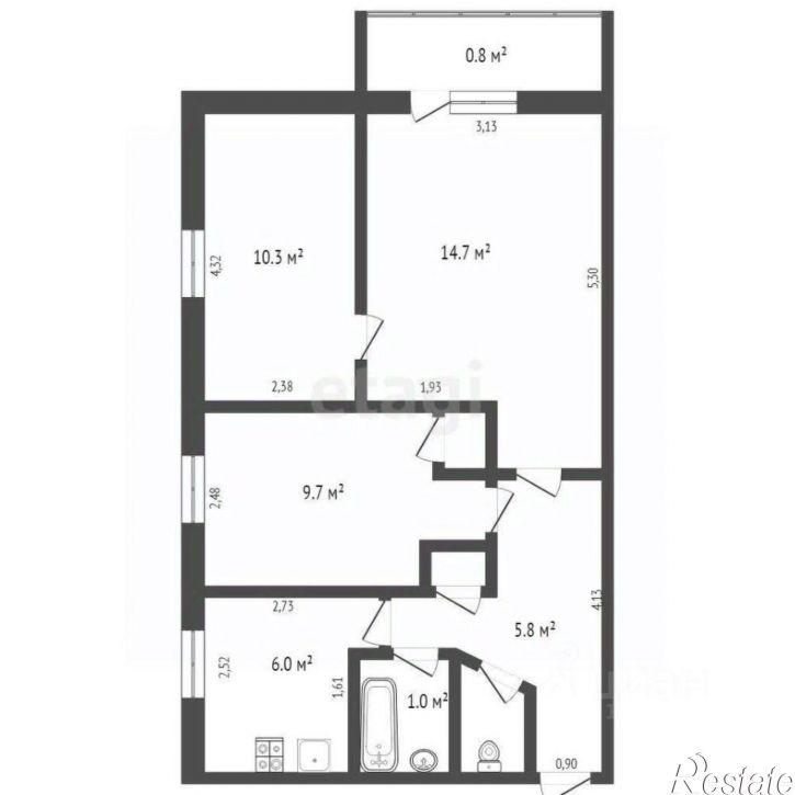 3-комн квартира Унечский район, Унеча