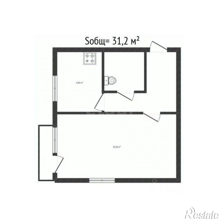 1-комн квартира городской округ Брянск