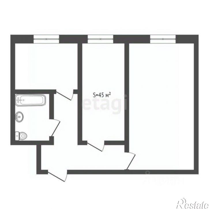 2-комн квартира Дятьковский район, Дятьково