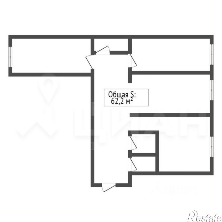 3-комн квартира Дятьковский район, Дятьково