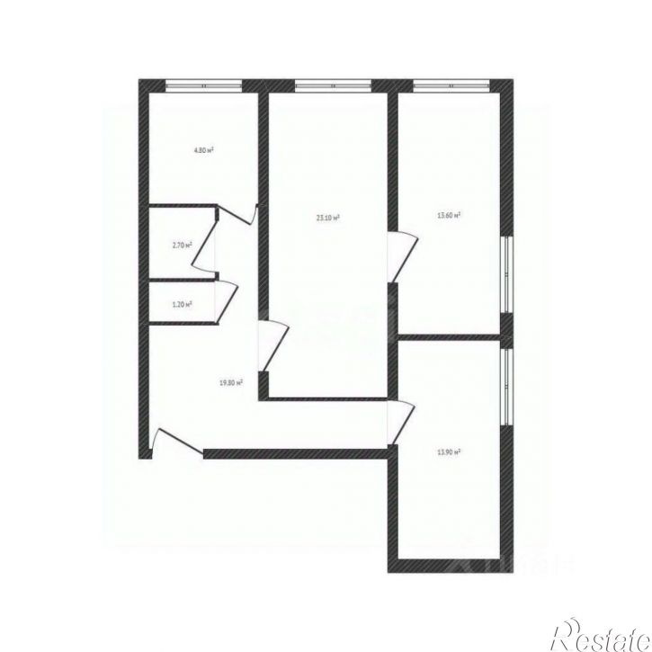 3-комн квартира улица Мира, 19,  д. 19