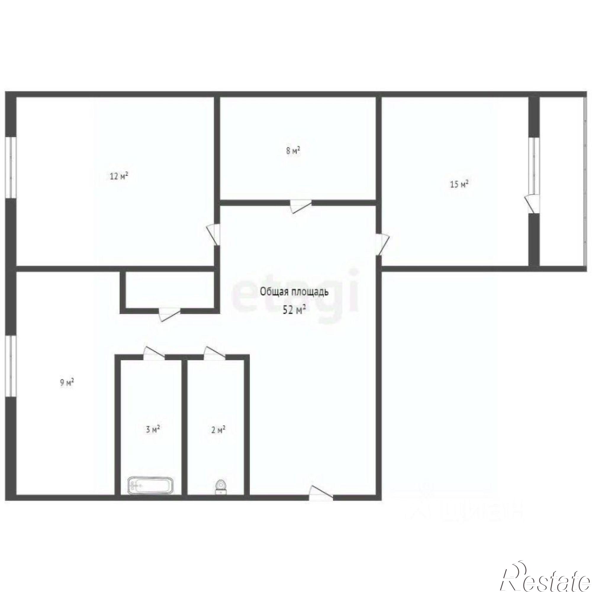 Купить квартиру за 2 550 000 рублей на Карачевский район, Карачев