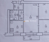 2-комн, 42кв м, этаж 5/5 Ново-Советская улица, 97