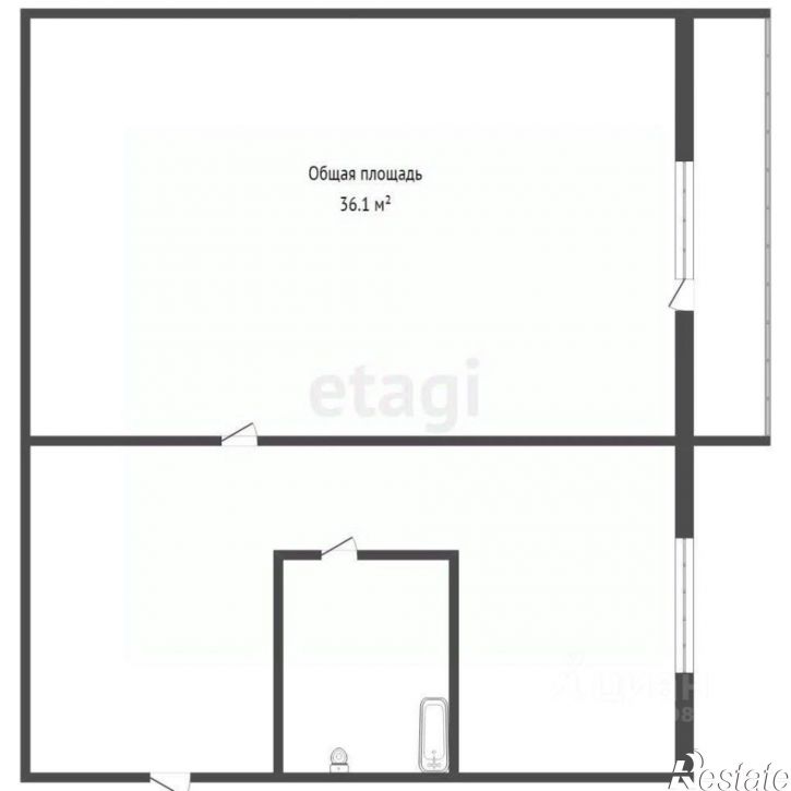 1-комн квартира Брянский район