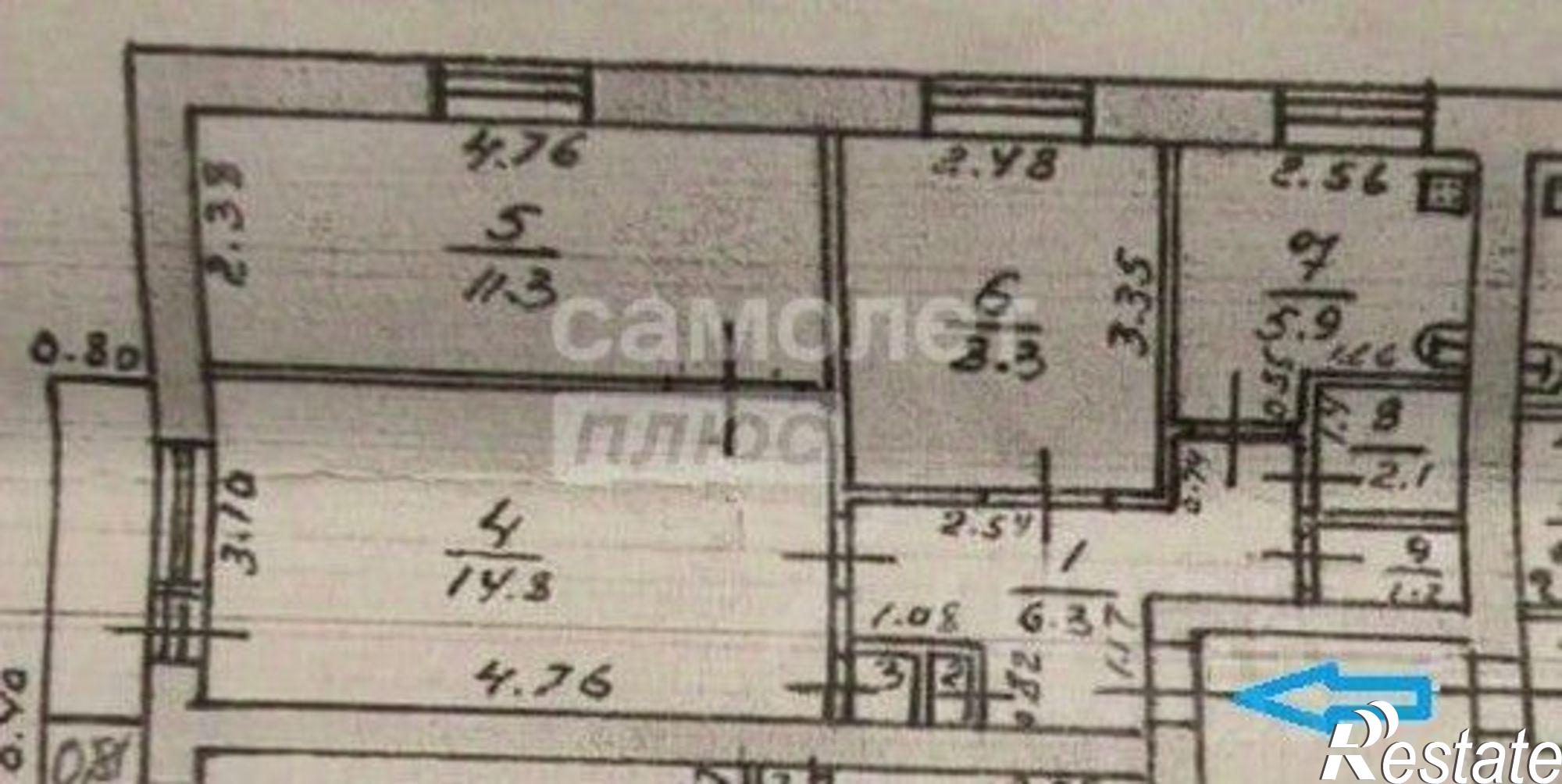 Купить квартиру за 2 950 000 рублей на Брянск г., Фокинский