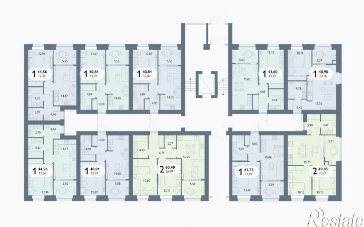 1-комн квартира в новом доме посёлок Мичуринский