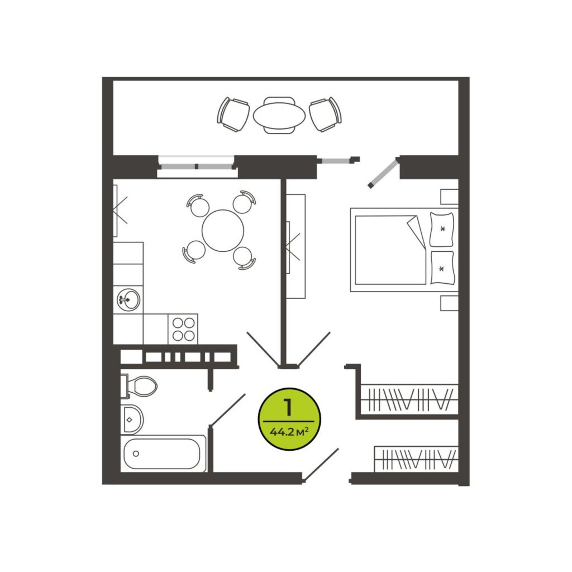 Купить квартиру за 4 784 400 рублей на Соборная