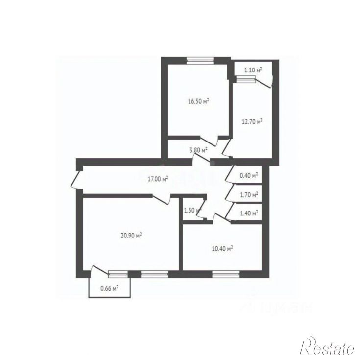 3-комн квартира ул Заводская, 1,  д. 1