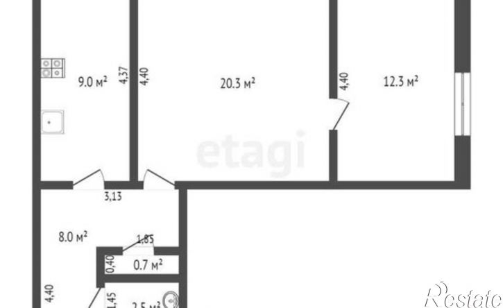 2-комн квартира ул Керамическая, 38,  д. 38