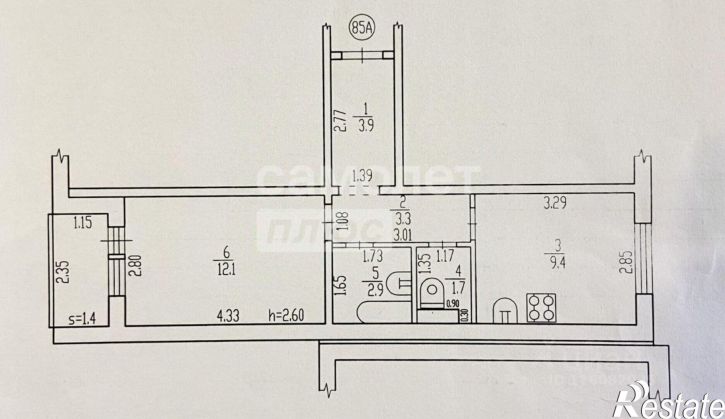 1-комн квартира пр-д Горького, 15,  д. 15