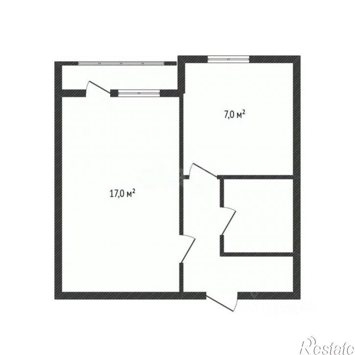 1-комн квартира ул Генерала Петрова, 23,  д. 23