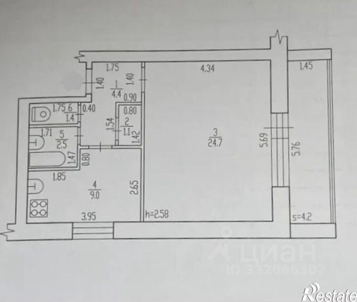 1-комн квартира ул Советская, 6,  д. 6