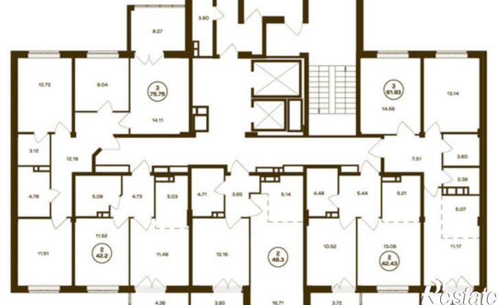 3-комн квартира в новом доме Брянск, Степная улица, 12А
