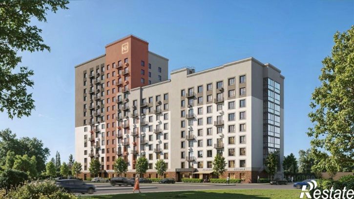 3-комн квартира в новом доме улица Романа Брянского