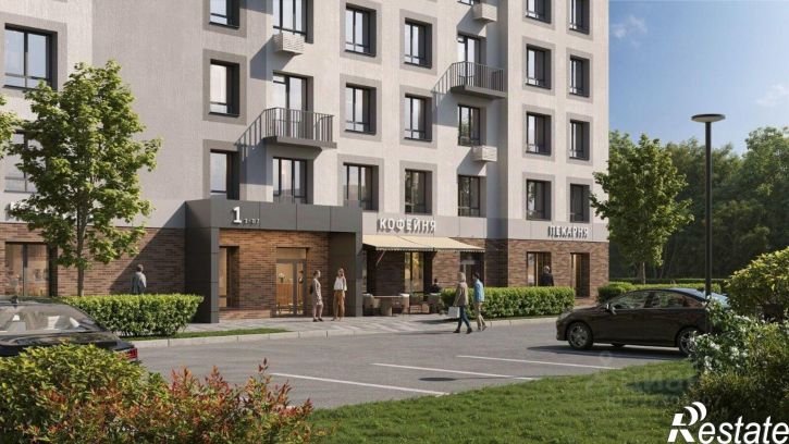 3-комн квартира в новом доме улица Романа Брянского
