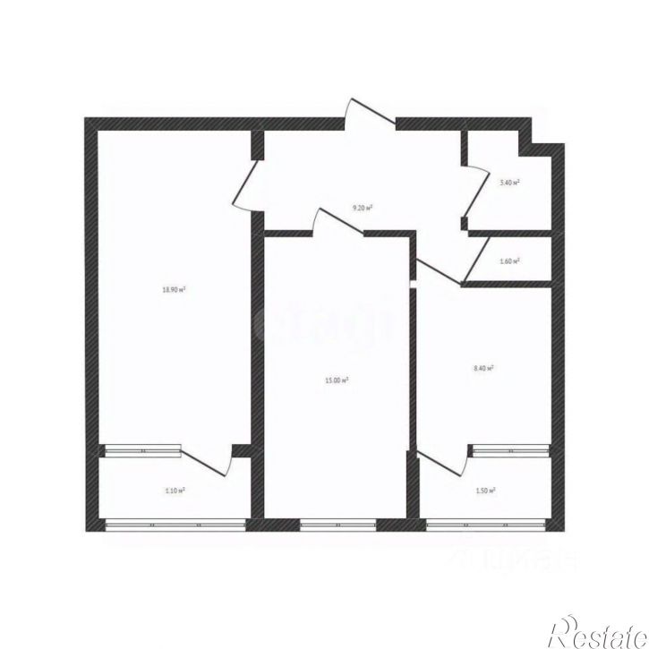 2-комн квартира городской округ Брянск