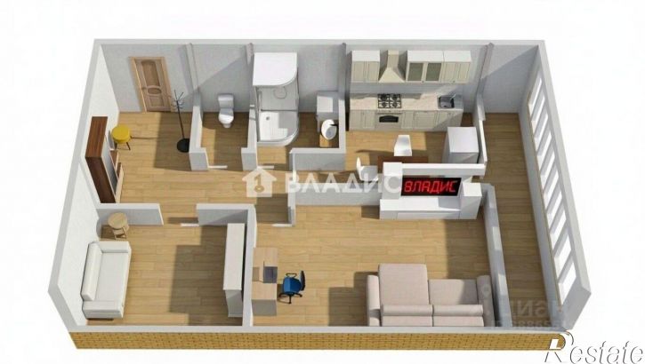 2-комн квартира ул Красноармейская, 24Б,  д. 24Б