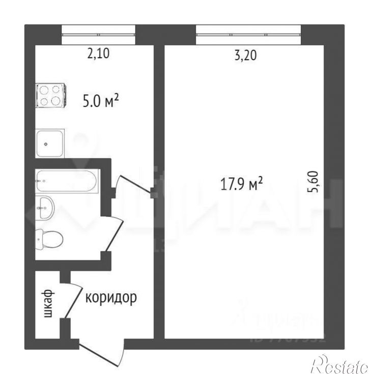 1-комн квартира Брянск г., Фокинский