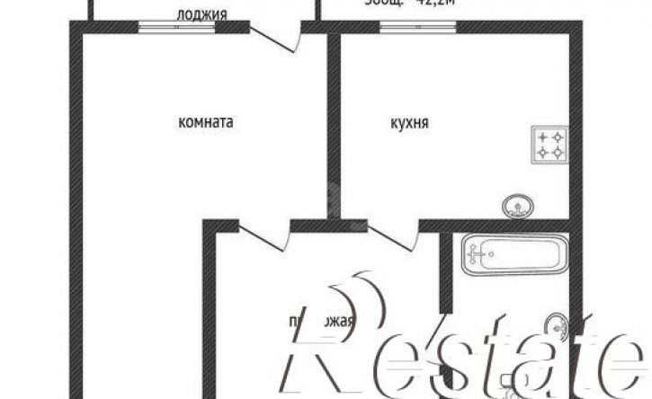 1-комн квартира улица Мира, 59А,  д. 59А