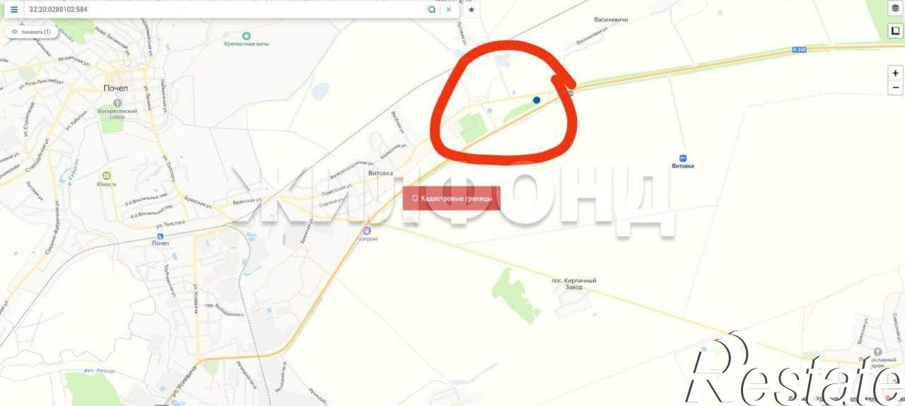 Купить землю, земельный участок за 1 050 000 рублей на Почепская ул.